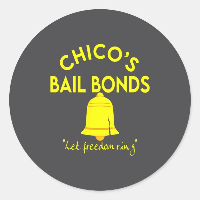 Bad News Bears Chicos Bail Bonds  Runder Aufkleber (Vorderseite)