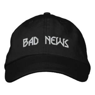 BAD NEWS Logo hat Bestickte Baseballkappe