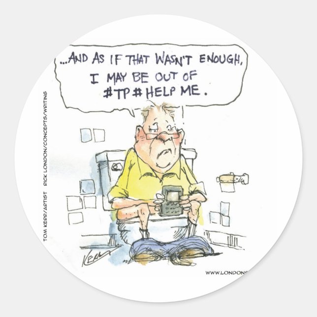 Bad nicht 4 Social Networking Funny T-Shirts & Ges Runder Aufkleber (Vorderseite)