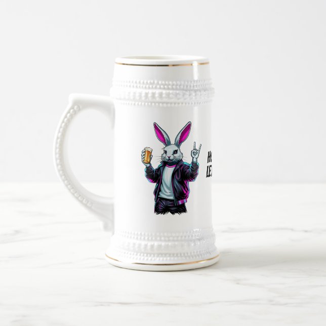 Bad Oaster Bunny! Hoppy Ostern, Lass's Have Fun! Bierglas (Links)