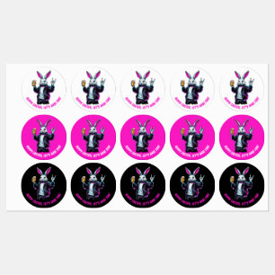 Bad Oaster Bunny! Hoppy Ostern, Lass's Have Fun! Etiketten