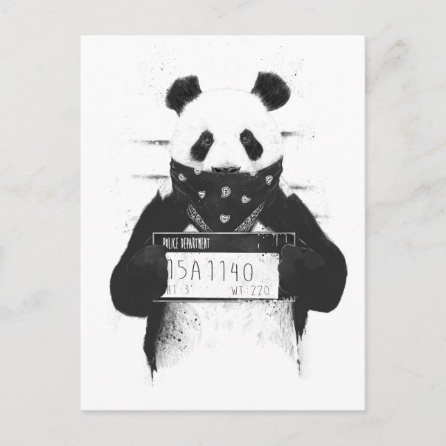 Bad Panda Postkarte (Vorderseite)