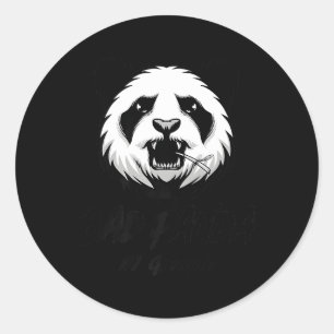 Bad Panda Runder Aufkleber