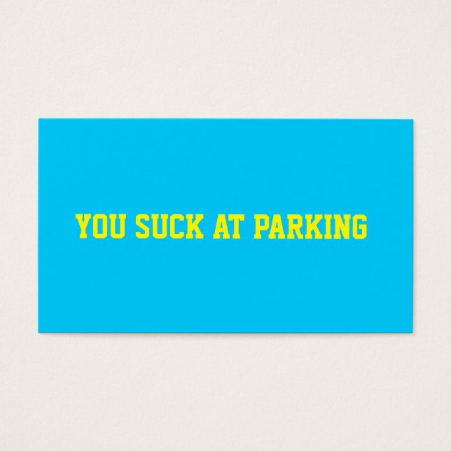 Bad Parking (Vorderseite)