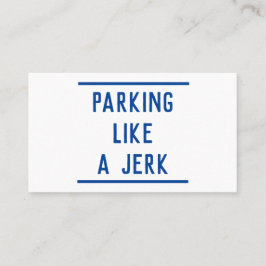 Bad Parking Telefonnummerkarte