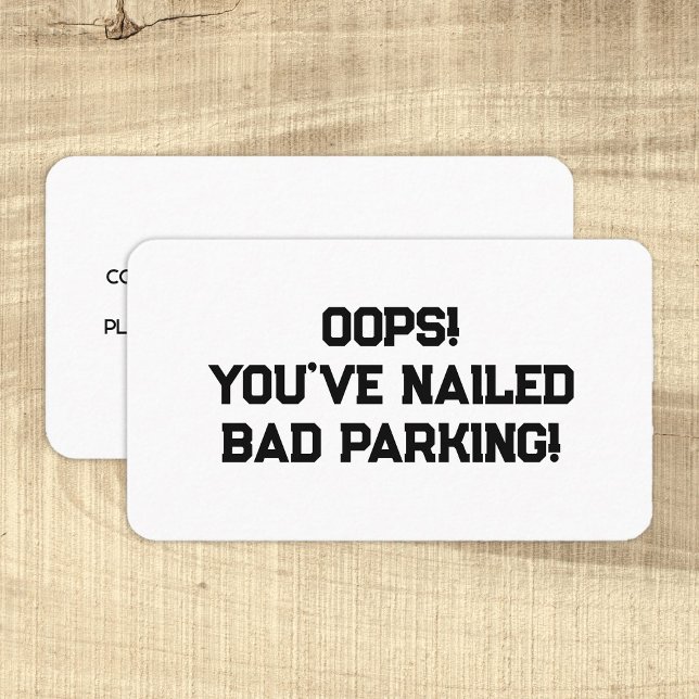 Bad Parking Visitenkarte (Von Creator hochgeladen)
