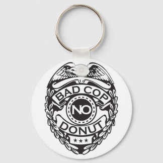 Bad Polizist No Donut - Schwarz Schlüsselanhänger