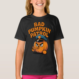 Bad Pumpkin Patrol Funny Halloween Niedliches Hall T-Shirt