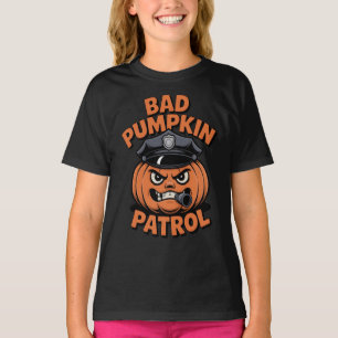 Bad Pumpkin Patrol Funny Halloween T-Shirt