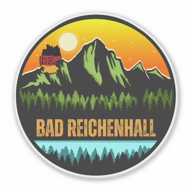 Bad Reichenhall, Deutschland Aufkleber (Vorderseite)