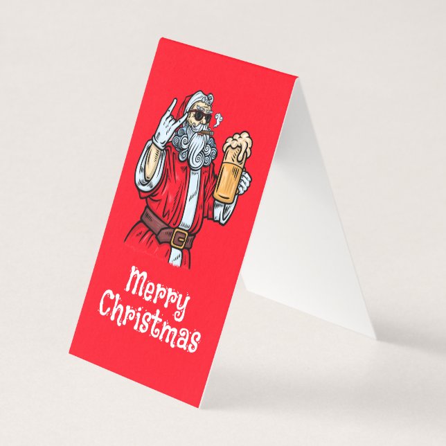 Bad Santa Claus, Rock, Bier und Zigar (Vorderseite)