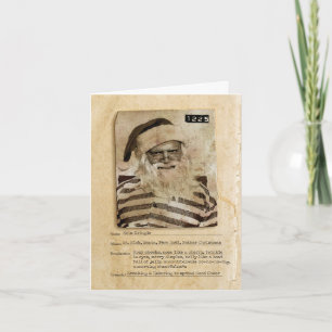 Bad Santa Joke Holiday Greeting Karte