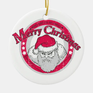 Bad Santa Keramikornament
