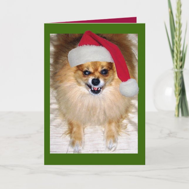 Bad Santa Weihnachtskarte Feiertagskarte (Vorderseite)