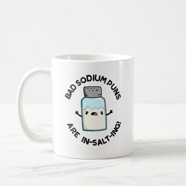 Bad Sodium Puns sind in Salz feine Salzpuppe Kaffeetasse (Links)