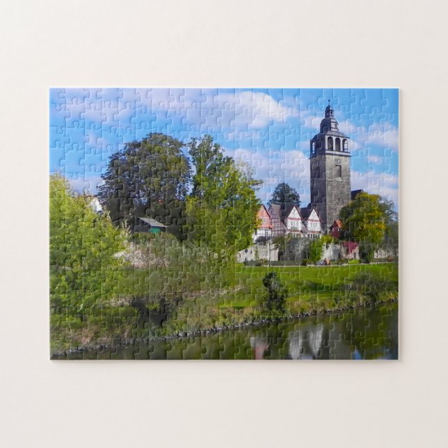 Bad Sooden Church Allendof Germany. Puzzle (Horizontal)