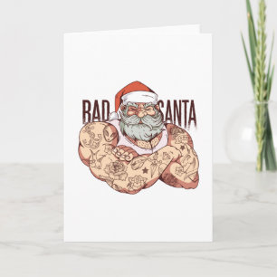Bad Tattoo Santa Karte