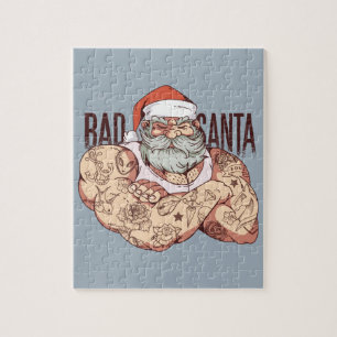 Bad Tattoo Santa Puzzle