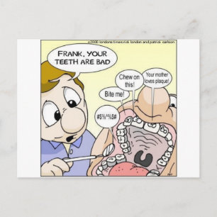 "Bad Teeth" Funny Dentistry Gifts T-Shirts sammeln Postkarte