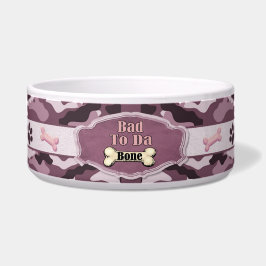 Bad to Da Bone 2 Camouflage Dog Dish - Anpassen Napf