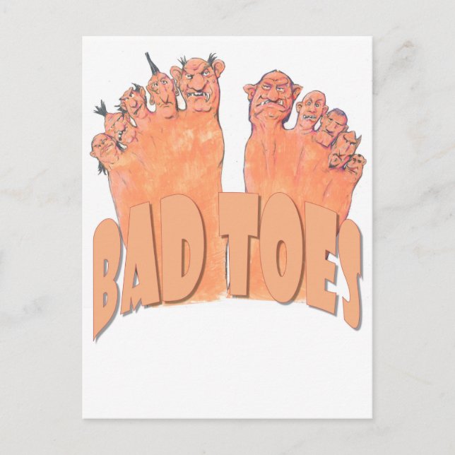 Bad Toes Postkarte (Vorderseite)