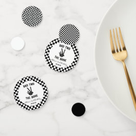 Bad Two das Knochenskelett 2. Geburtstag Party Konfetti