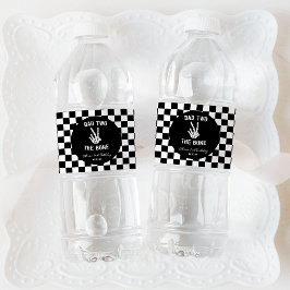 Bad Two das Knochenskelett 2. Geburtstag Party Wasserflaschenetikett