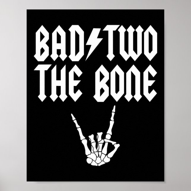 Bad Two, das Knochenskelett Handfamilie 2. Geburts Poster (Vorne)