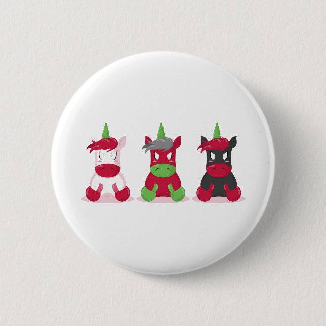 Bad Unicorn Button (Vorderseite)