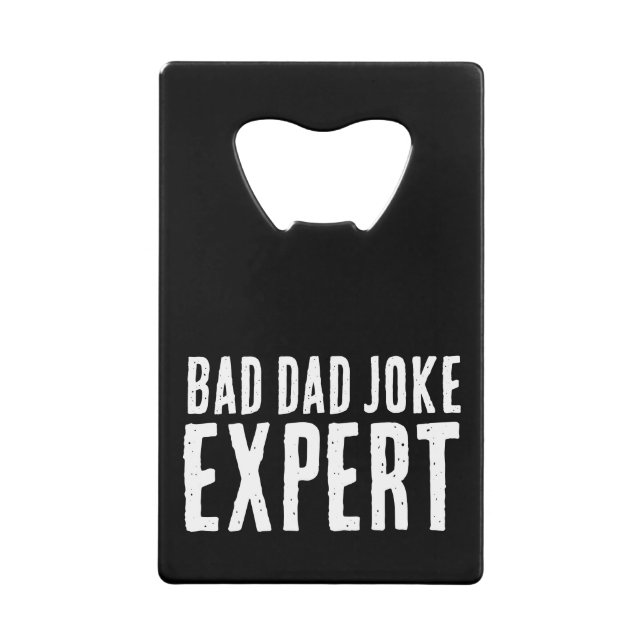 Bad Vater Joke Expert BOLD TYPOGRAPHIE Geldbeutel Flaschenöffner (Vorderseite)