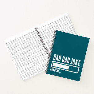 Bad Vater Joke Expert BOLD TYPOGRAPHIE Notizbuch