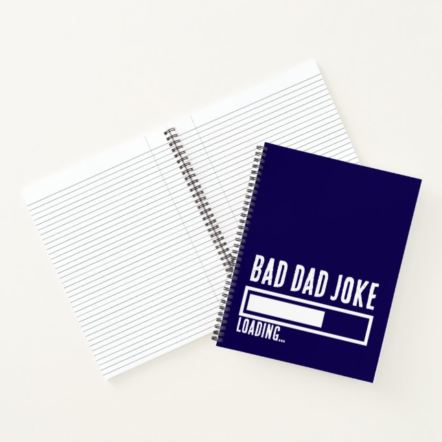 Bad Vater Joke Expert BOLD TYPOGRAPHIE Notizbuch (Innenseite)