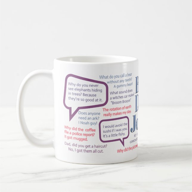 Bad Vater Jokes Funny Vathers Day Gag Geschenk   Kaffeetasse (Links)