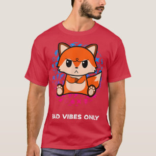Bad Vibes nur Grumpy Blick Nerd Gothic Fo T-Shirt