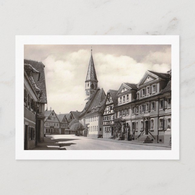 Bad Windsheim, Bayern, Deutschland Vintag Postkarte (Vorderseite)