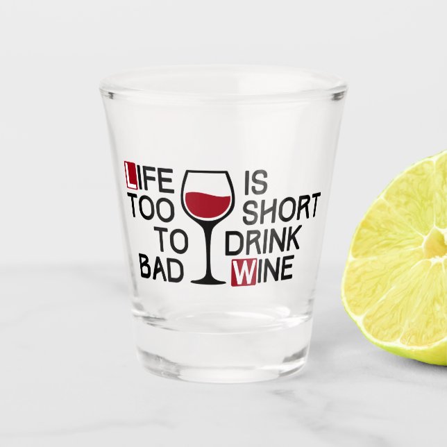 Bad wine schnapsglas (Vorderseite)