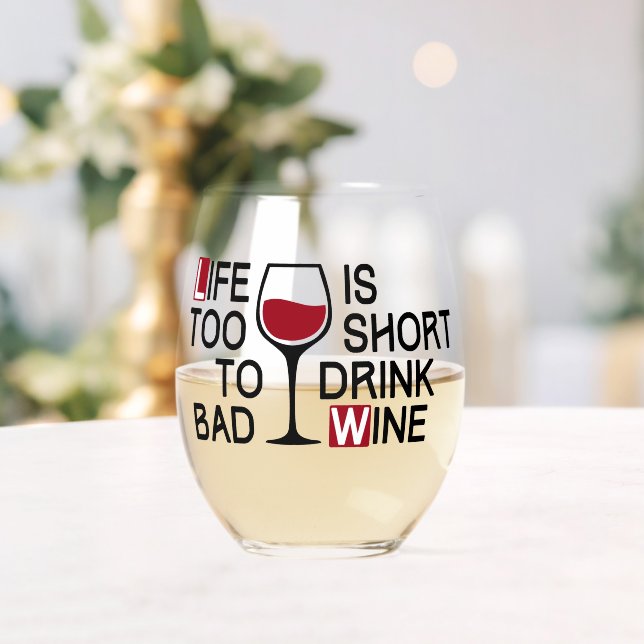 Bad wine weinglas ohne stiel (Insitu (Hochzeit))