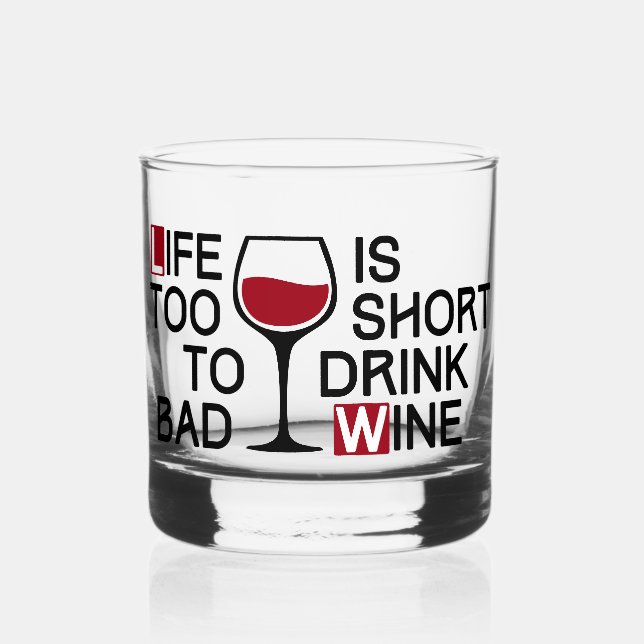 Bad wine whiskyglas (Vorderseite)