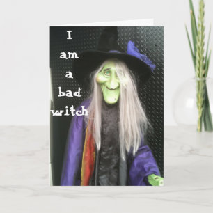 BAD WITCH-BELATED BIRTHDAY CARD KARTE