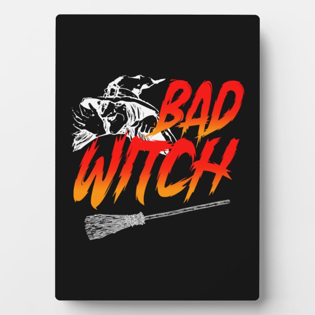 Bad Witch Halloween Fotoplatte (Vorderseite)