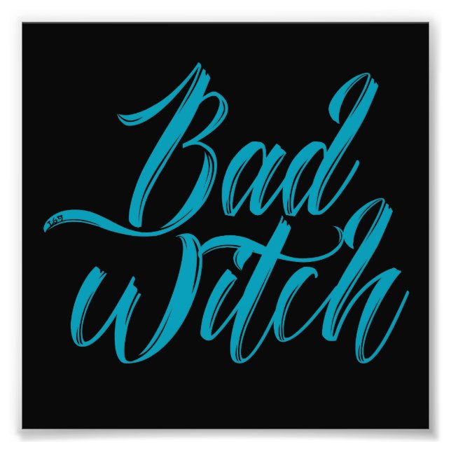 BAD WITCH lustiger Hals Fotodruck (Vorne)