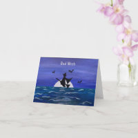 Bad Witch Ocean Moonrise Card (Vorderseite)