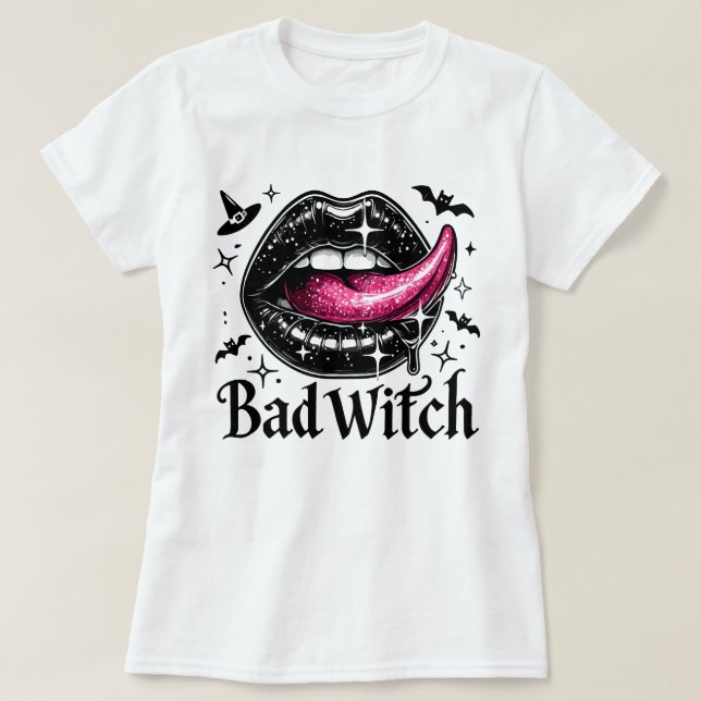 Bad Witch Sexy Mouth T-Shirt (Design vorne)