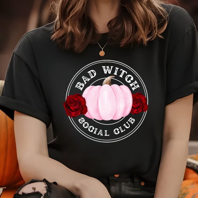 Bad Witch Social Club Halloween T-Shirt (Von Creator hochgeladen)