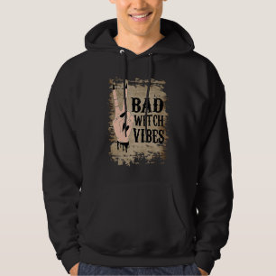 Bad Witch Vibes Peace Hand Mädchen Gothic Hal Hoodie