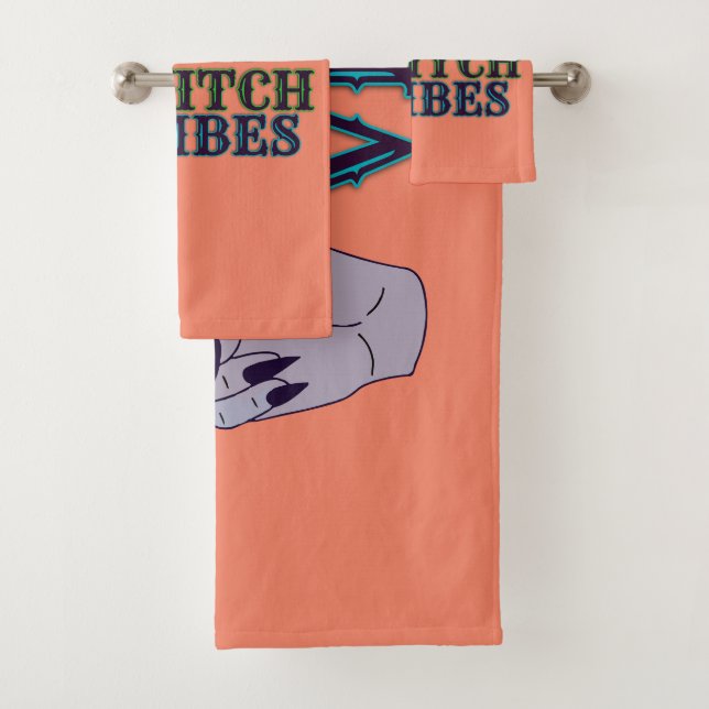 Bad Witch Vibes Witchy Hands Badhandtuch Set (Insitu)