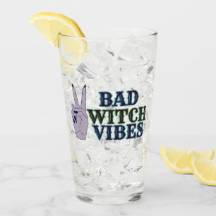 Bad Witch Vibes Witchy Hands Glas