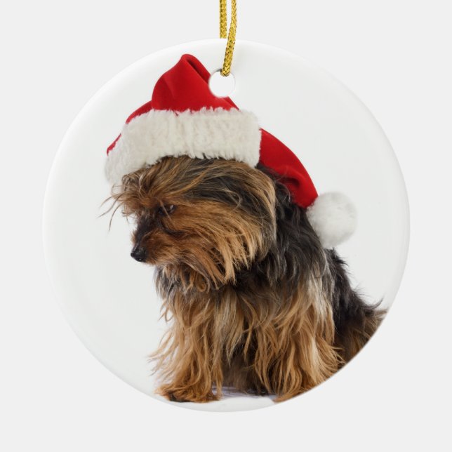 Bad Yorkie Christmas Ornament (Vorne)