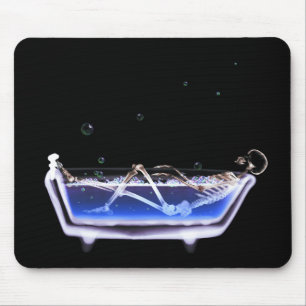 Bad-Zeit-Wanne-Vorlage des Röntgenstrahl-Skeleton Mousepad