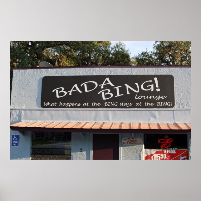 BADA BING POSTER (Vorne)